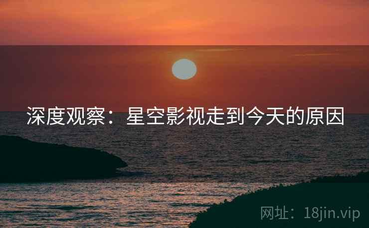 深度观察：星空影视走到今天的原因
