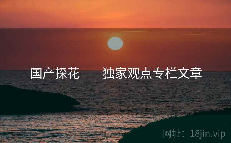 国产探花——独家观点专栏文章