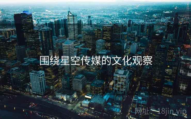 围绕星空传媒的文化观察