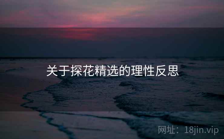 关于探花精选的理性反思