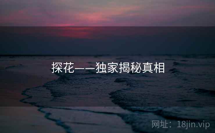 探花——独家揭秘真相